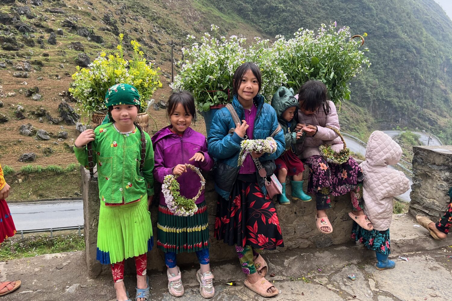 Děti v provincii Ha Giang, Severní Vietnam