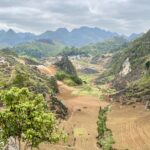 Krajina v okolí Dong Van, provincie Ha Giang, Severní Vietnam