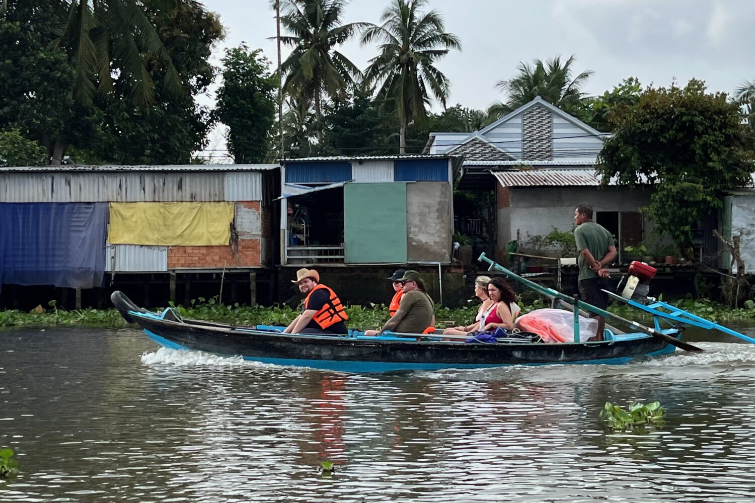 Plavba po deltě Mekongu, Can Tho, Jižní Vietnam