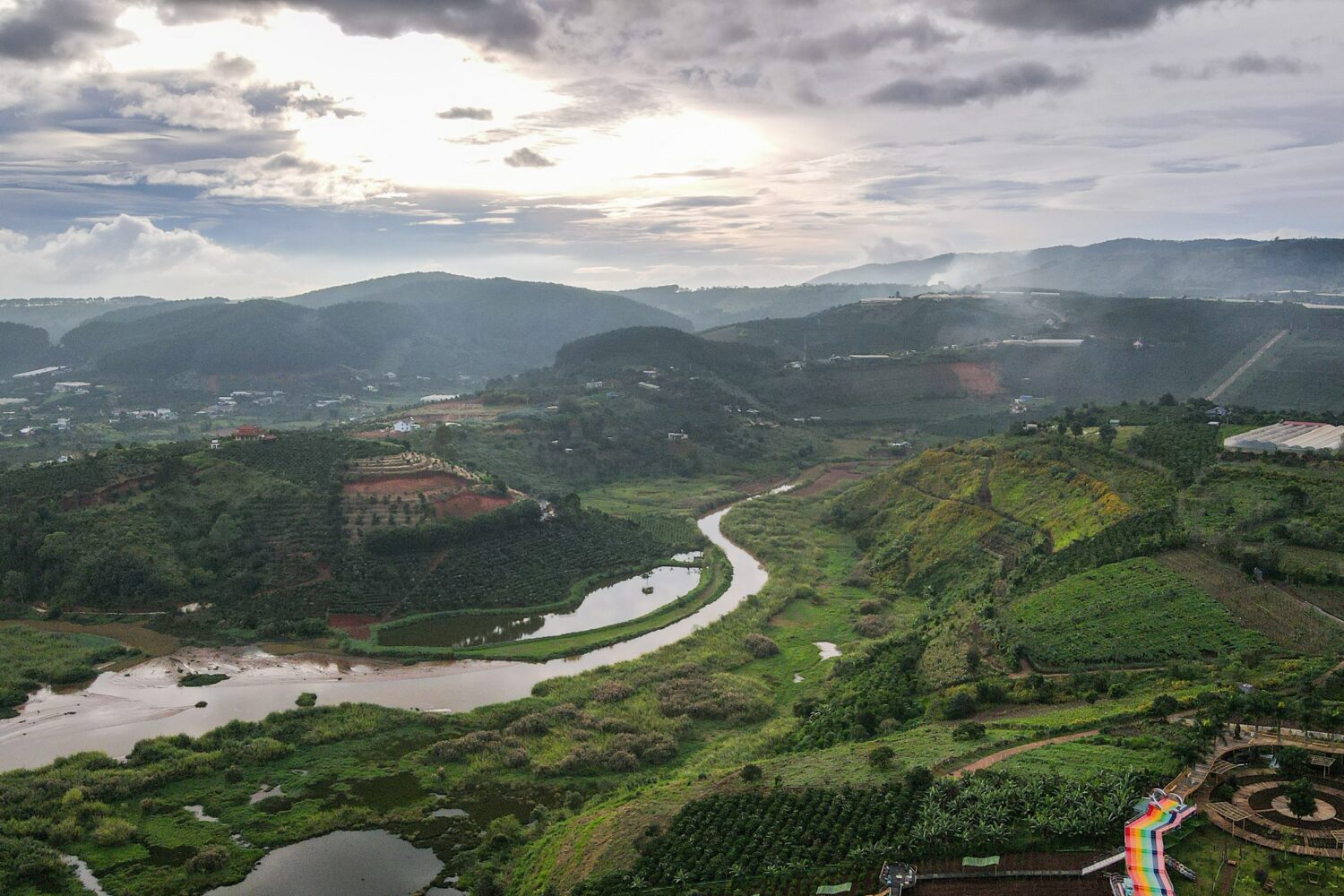 Kávové plantáže, Da Lat, Jižní Vietnam